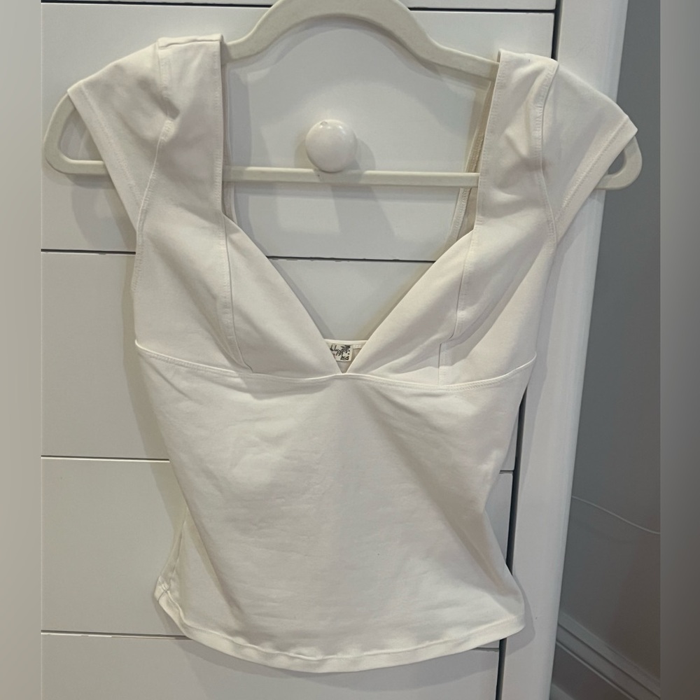 Free People White Top